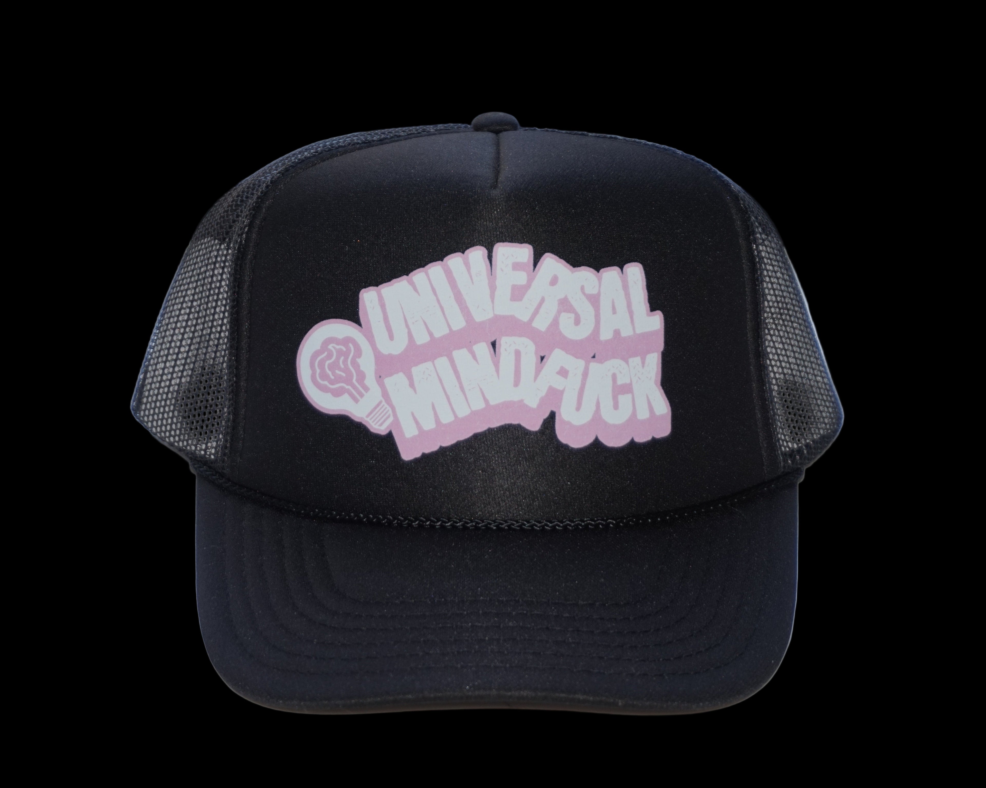 Universal Mindfuck brain bulb Black trucker