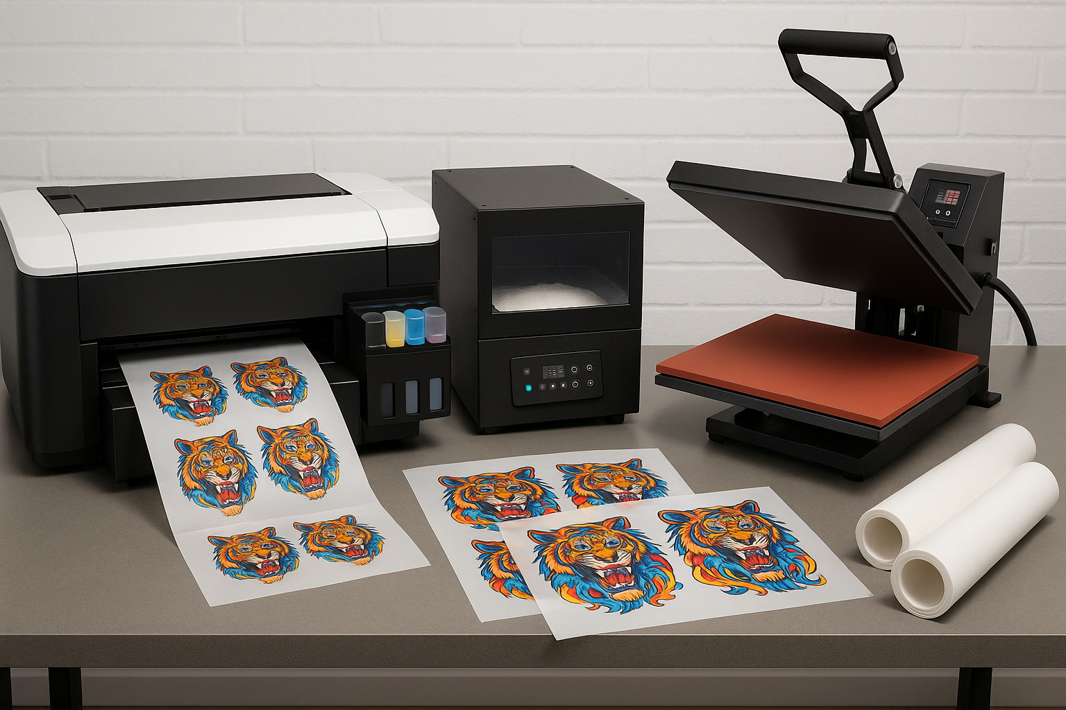 DTF printing equipment and setup